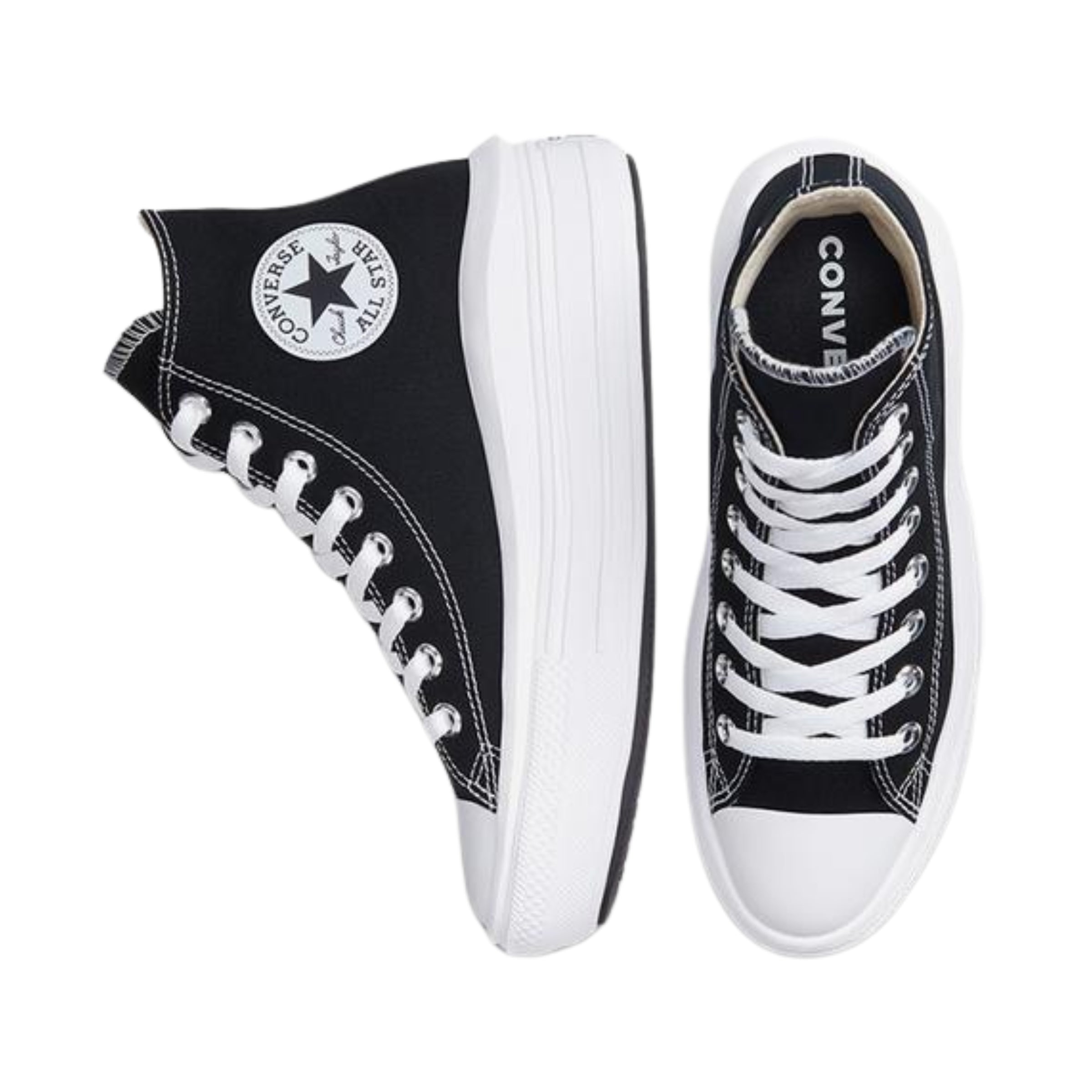 Converse Ladies Sneaker Lugged Heel Platform Black-White